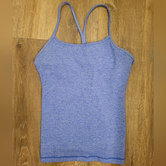 Lululemon Power Y Tank Heathered Rocksteady Size 8 - Picture 3 of 8